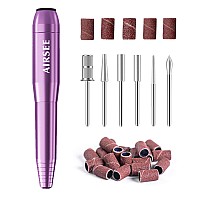 Airsee N14 Electric Nail Drill Usb Portable Nail E File Machine 20000 Rpm Adjustable Speed Direction Professional Manicure Pe