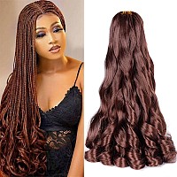 French Curly Braiding Hair33 24Inch Loose Wavy 2Packs Bouncy Hair Extensions 75Gpack French Curl Braiding Hair Synthetic Hair