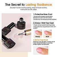 Rosalind Gel Nail Polish Set 20 Color Gorgeous Gel Base Coat And Glitter Glossy Matte Top Coat Gel Polish Set Gifts Show Charm