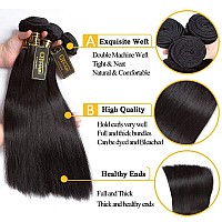 Qthair 14A Straight Human Bundles With Transparent Hd Lace Frontal12 14 1610 100 Unprocessed Human Hair With Swiss Lace Clos