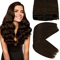 Sunny Sew In Hair Extensions Real Human Hair Chocolate Brown Weft Hair Extensions Brown Human Hair Extensions Sew In Remy Hair E