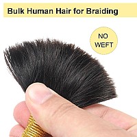 Bulk Human Hair For Braiding Deep Wave Human Braiding Hair No Weft Human Hair Bundles For Braiding Wet And Wavy Human Hair Braid