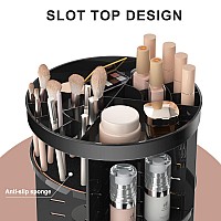 360 Rotating Makeup Organizer Spinning Skincare Organizers With Slot Top Makeup Organizers And Storage With 8 Adjustable Layer