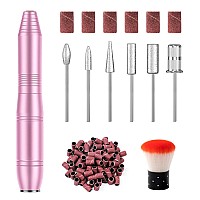 Electric Nail File For Acrylic Nail Kit Nail Drill Professional Manicure And Pedicure Kit With Nail Drill Bits Sanding Bands A