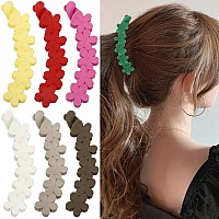 Velscrun 7 Pcs Banana Claw Clips For Strong Hold Ponytails Large Matte 47 Hair Clips For Thick Fine Curly Hair Accessori