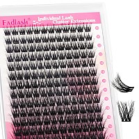 Fadlash Cluster Lashes Fluffy 1018Mm Lash Clusters Volume Lash Extension 168Pcs 3D Diy Lash Clusters D Curl Individual Lashes