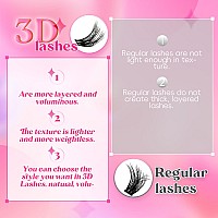 Fadlash Cluster Lashes Fluffy 1018Mm Lash Clusters Volume Lash Extension 168Pcs 3D Diy Lash Clusters D Curl Individual Lashes