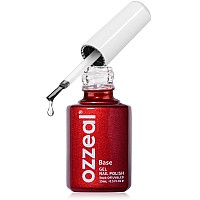 Ozzeal Base Coat Gel Nail Polish 15Ml Soak Off Led Uv No Wipe Long Lasting Gel Base Coat Clear Base Coat Gel For Nails Art Diy