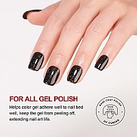 Ozzeal Base Coat Gel Nail Polish 15Ml Soak Off Led Uv No Wipe Long Lasting Gel Base Coat Clear Base Coat Gel For Nails Art Diy