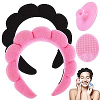 Ruiwen Hair Spa Headband For Washing Face Face Scrubber Sponge Makeup Headband Skincare Headbands For Makeup Removal Terry C