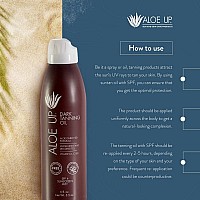 Aloe Up Quick Dry Tanning Oil Spray 6 Fl Ozreef Safe Outdoor Tanning Oil Tanning Oil For Outdoor Sun Wspf 4 Aloe Vera Sunscree