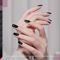 Gaoy Black Gel Nail Polish 16Ml 2 Colors 2262 2263 Pink Rose Red Soak Off Uv Gel Polish Set For Nail Art Diy Manicure At Home