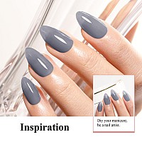 Imtiti Jelly Gel Polish 15Ml Sheer Grey Jelly Gel Nail Polish Translucent Spring Summer Nail Gel Polish Led Uv Gel Nail Polish