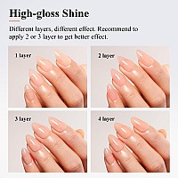 Imtiti Jelly Gel Polish 15Ml Sheer Peach Coral Orange Jelly Gel Nail Polish Translucent Spring Summer Nail Gel Polish Led Uv Ge