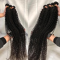 Jarama Curly Bundles Human Hair 20 22 24 Inch 100 Brazilian Kinky Curly Human Hair Bundles 12A Unprocessed Virgin Curly Weave B