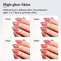 Imtiti Jelly Gel Polish 15Ml Sheer Plum Red Jelly Gel Nail Polish Translucent Spring Summer Nail Gel Polish Led Uv Gel Nail Pol