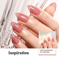 Imtiti Jelly Gel Polish 15Ml Sheer Plum Red Jelly Gel Nail Polish Translucent Spring Summer Nail Gel Polish Led Uv Gel Nail Pol