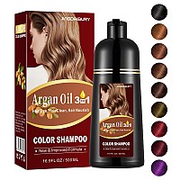 Dark Coffee Hair Dye 169 Fl Oz Argan Oil Dark Coffee Hair Shampoo 3 In 1 Hair Dye Shampoo Easy To Use Semipermanent Hair C