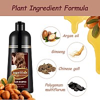 Dark Coffee Hair Dye 169 Fl Oz Argan Oil Dark Coffee Hair Shampoo 3 In 1 Hair Dye Shampoo Easy To Use Semipermanent Hair C