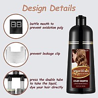 Dark Coffee Hair Dye 169 Fl Oz Argan Oil Dark Coffee Hair Shampoo 3 In 1 Hair Dye Shampoo Easy To Use Semipermanent Hair C