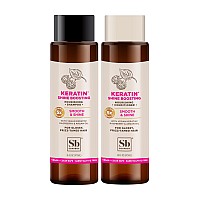 Soapbox Shine Boosting Keratin Shampoo Conditioner Set With Argan Oil Pack Of 2 Sulfate Free Paraben Free Silicone Free Co