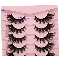 Gmagictobo Fluffy False Eyelashes Natural Wispy Fake Eyelashes Cat Eye Look False Lashes Soft Strips 3D Faux Mink Lashes Pack 8