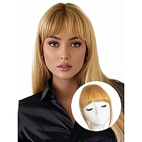 Ieemk Clip In Bangs 100 Real Human Hair Fake Bangs Clip In Hair Extensions Clip On Bangs For Women French Fringe Bangs Natural