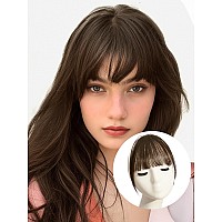 Ieemk Clip In Bangs 100 Real Human Hair Fake Bangs Clip In Hair Extensions Clip On Bangs For Women French Fringe Bangs Natural