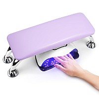 Big Arm Rest For Nails Cushion Microfiber Leather Hand Rest For Nails Tech Hand Rest Pillow For Nails Toenails Detachable Nai