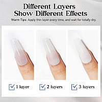 Mizhse Quick Dry Nail Polish Milky White Nail Polish Air Dry Fast 15Ml05 Fl Oz Regular Waterbased Nail Lacquer Non Gel Full