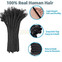 02Cm Width 4Inch 40 Strands Loc Extension Human Hair 100 Handmade Permanent Real Dreadlock Extensions Human Hair For Womenmen