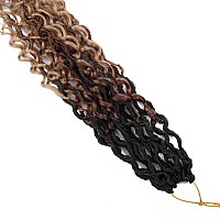 Lickran 18 Inch Goddess Locs Crochet Hair Faux Locs Crochet Hair Pre Looped Soft Locs Crochet Hair For Black Women 1B3027