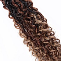 Lickran 18 Inch Goddess Locs Crochet Hair Faux Locs Crochet Hair Pre Looped Soft Locs Crochet Hair For Black Women 1B3027