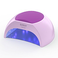 Sunuv Sun2C 48W Uv Light For Nailsuv Led Nail Lamp With 4 Timer Settingsled Nail Light Compatible With All Gel Types Quick Dr