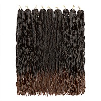 16 Inch Faux Locs Crochet Hair T30 7 Packs Soft Locs Crochet Hair Extensions For Women Daily Use