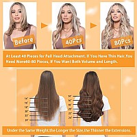 Human Hair Extensions Tape In Chocolate Brown Mixed Honey Blonde Real Straight Tape Ins Seamless Skin 24 Inch 20Pcs Remy Tape I