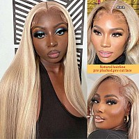 Beauty Forever Preeverything Glueless Frontal Ash Blonde Wig Human Hair 13X4 Body Wave Lace Front Wigs Pre Cut Bye Bye Knots Gl