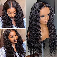 Sakalaka Loose Deep Wave Human Hair Wigs Pre Plucked 12A Grade Hd Lace Closure Deep Curly Wig Human Hair Wigs With Baby Hair For