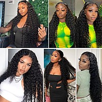 Sakalaka Loose Deep Wave Human Hair Wigs Pre Plucked 12A Grade Hd Lace Closure Deep Curly Wig Human Hair Wigs With Baby Hair For