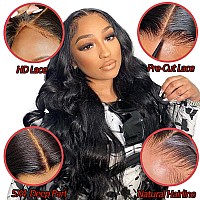 Sakalaka 5X4 Body Wave Lace Front Wigs Human Hair Pre Plucked Glueless Wigs Human Hair Brazilian Virgin Hd Lace Closure Human Ha