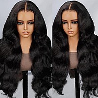 Sakalaka 5X4 Body Wave Lace Front Wigs Human Hair Pre Plucked Glueless Wigs Human Hair 180 Density Body Wave Hd Transparent Lac