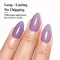 Imtiti Jelly Gel Polish 15Ml Sheer Purple Jelly Gel Nail Polish Translucent Spring Summer Nail Gel Polish Led Uv Gel Nail Polis