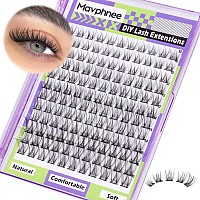 Mavphnee Natural Lash Clusters Wispy Eyelash Extensions C Curl Lash Extension1016Mm Eyelash Clusters 132 Pcs Lash Individuals D