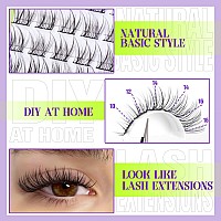 Mavphnee Natural Lash Clusters Wispy Eyelash Extensions C Curl Lash Extension1016Mm Eyelash Clusters 132 Pcs Lash Individuals D