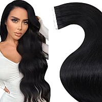 Laavoo Tape In Hair Extensions Real Human Hair 30 Inch 65G Brown Human Hair Tape In Extensions Invisible Tape Hair Extensions Da