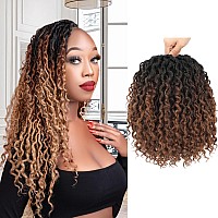 Forevery Faux Locs Crochet Hair 10 Inch Goddess Locs Crochet Hair 6Packs Prelooped Crochet Hair For Black Women Boho Locs With