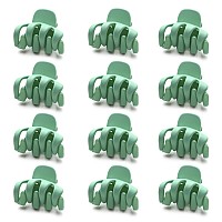 Cobahom 12 Pack Small Hair Claw Clips 12 Inch Matte Noslip Mini Clips For Thin Hair Styling Accessories For Women And Girls M