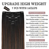 18 Inch Clipin Hair Extensions Remy Human Hair For Women Soft Handmade Real Human Hair Clip In Extensions Straight Thick 1