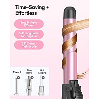 Wavytalk 1 Inch Rotating Curling Iron Get Effortless Waves With Self Rotating Barrel Up To 430F With Home Button Dual Voltage