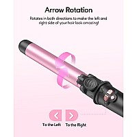 Wavytalk 1 Inch Rotating Curling Iron Get Effortless Waves With Self Rotating Barrel Up To 430F With Home Button Dual Voltage